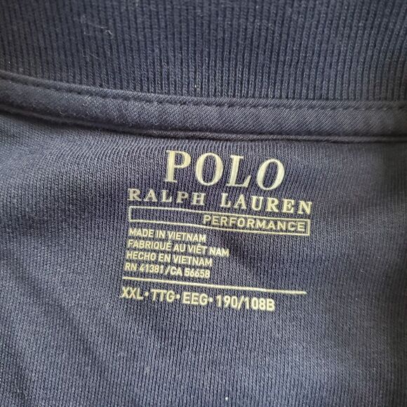 Polo Ralph Lauren Jacket Mens 2XL XXL Blue Track Full Zip Pony Performance - Picture 5 of 11